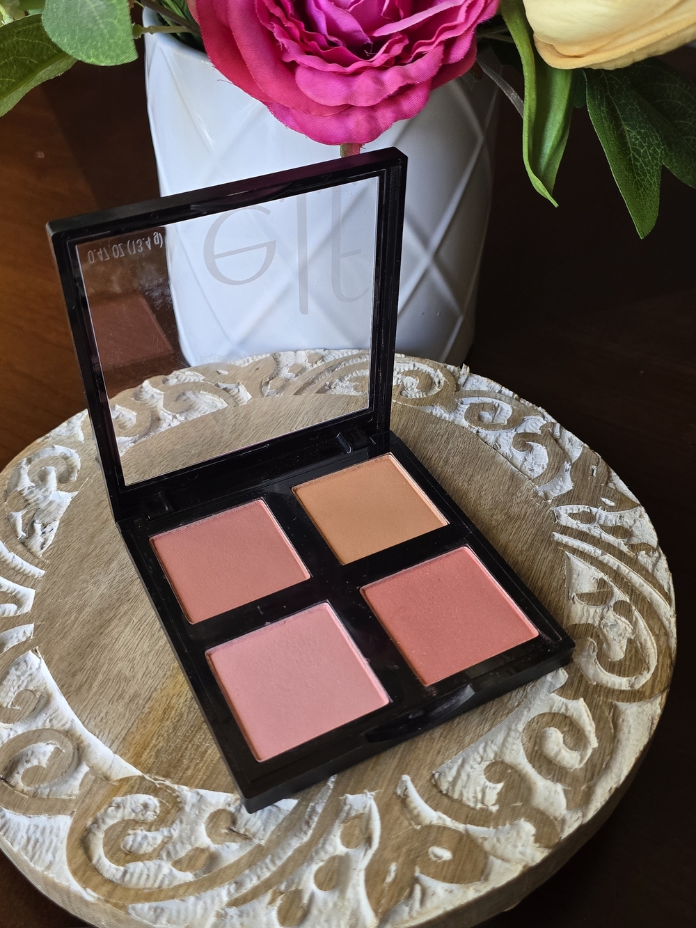 ELF Powder Blush Palette Quad — Peach & Pink Tones